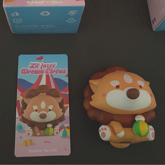 POP MART x OKluna Lil' Foxes' Dream Circus Series (Beanie the Lion) - Picture 1 of 2